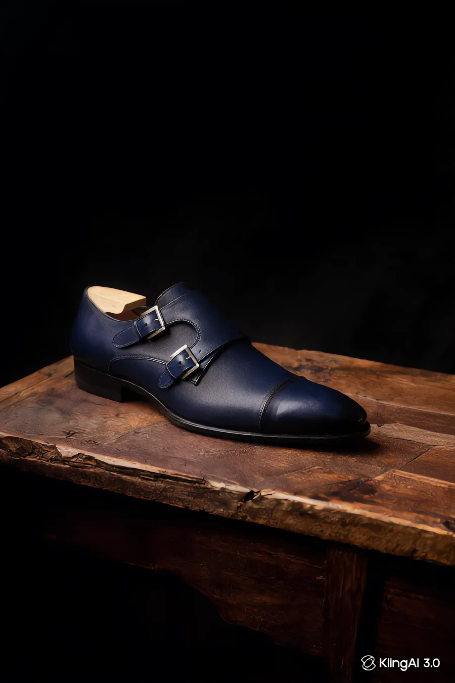 Navy Double Monk — before