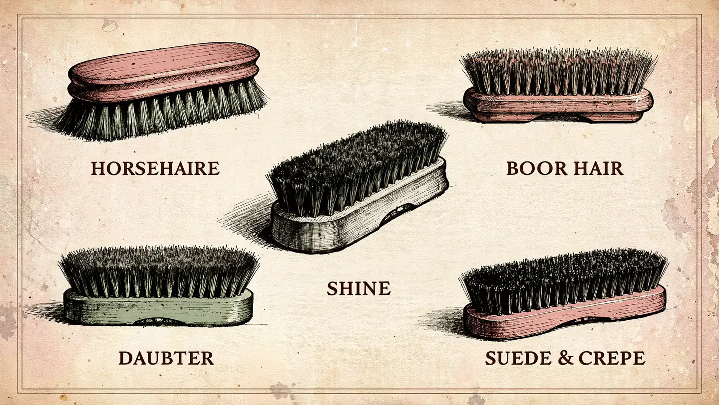 Shoe care brushes